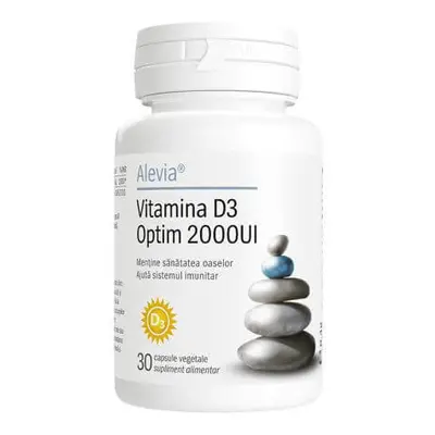 Vitamina D3 Optim, 2000 UI, 30 capsule vegetale, Alevia