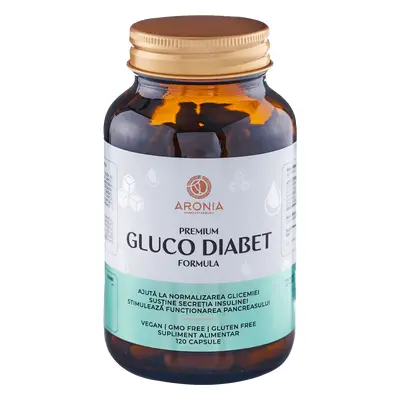 Premium Gluco-Diabet Formula, 120 capsule, Aronia Charlottenburg