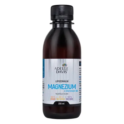 Adelle Davis Magneziu lipozomal + B6, 200 ml