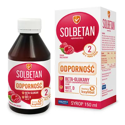 Solbetan Immunity, sirop, pentru copii de la 2 ani, aromă de zmeură, 150 ml