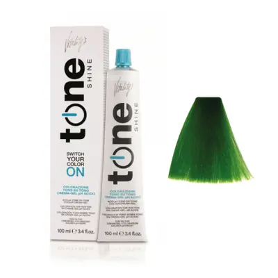 Vopsea semipermanenta de par Vitality's Tone Shine Green fara amoniac 100ml