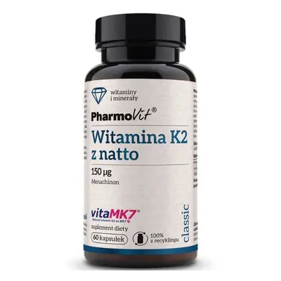 Vitamina K2 din natto 150 mcg 60 capsule Pharmovit Classic