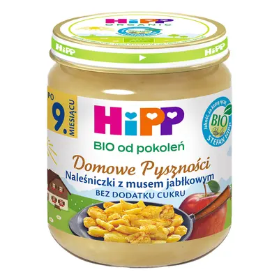 HiPP Domowe Pyszności, clătite bio cu mousse de mere, după 9 luni, 200 g