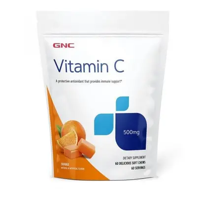 Vitamina C 500 Mg Masticabila, 60 Caramele, GNC