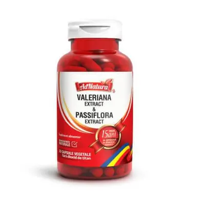 Valeriana + Passiflora, 30 capsule, AdNatura