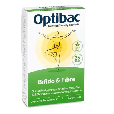 Probiotic cu Bifidobacterii si Fibre, 10 plicuri, OptiBac