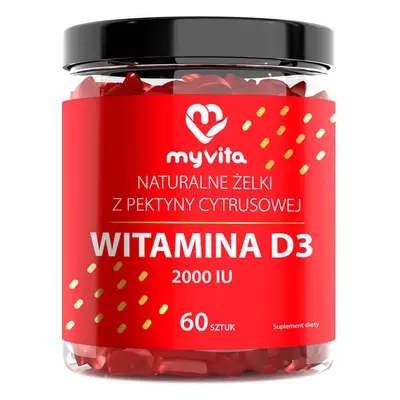 MyVita Vitamina D3 2000 UI, jeleuri, 60 bucăți