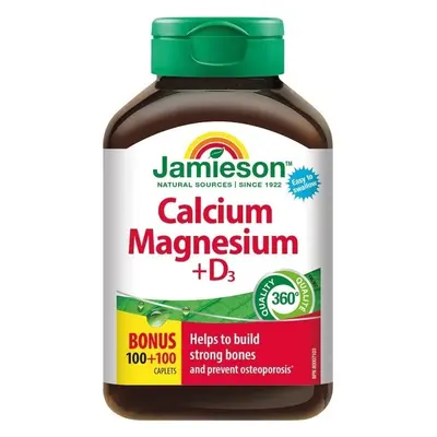 JAMIESON CALCIU, MAGNEZIU CU VITAMINA D3 1×120 tbl, calciu + magneziu + vitamina D3