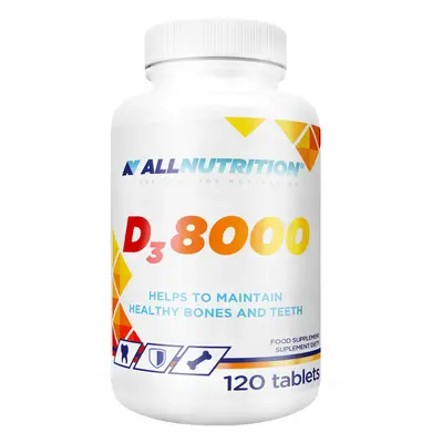 Allnutrition D3 8000, vitamina D 200 µg, 120 comprimate