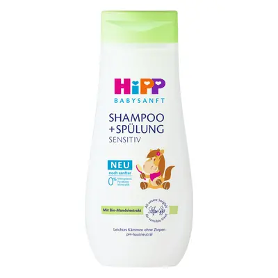 HiPP Babysanft, șampon și balsam pentru îngrijirea părului, din prima zi, 200 ml