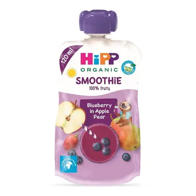 Smoothie cu mere, pere si afine, 120 ml, Hipp