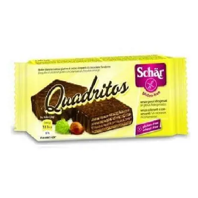 Napolitane cu cacao invelite in ciocolata neagra Quadritos, 40 g, Dr. Schar