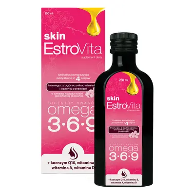 EstroVita Skin, esteri ai acizilor Omega 3-6-9, aromă japoneză de flori de cireș sakura, 250 ml