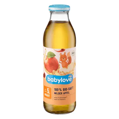 Babylove Suc de mere 5+, 500 ml