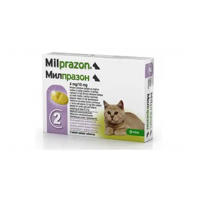 Milprazon Cat 4 10 mg ( 2 kg), 1 tableta