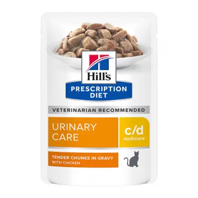 Hill s PD Feline c d Chicken, urinary care, hrana umeda pentru pisici, 85 g