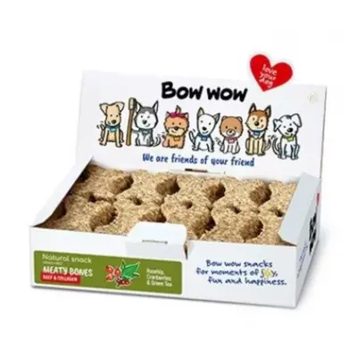 Recompense delicioase pentru caini Bow Wow, Oase cu carne de pasare si colagen, 30 buc