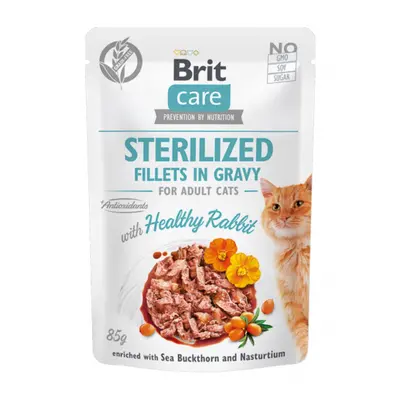 Brit Care Cat Sterilized Fillets in Gravy With Healthy Rabbit 85 g