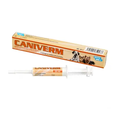 Caniverm pasta orala pentru deparazitare interna la caini si pisici x 10 ml