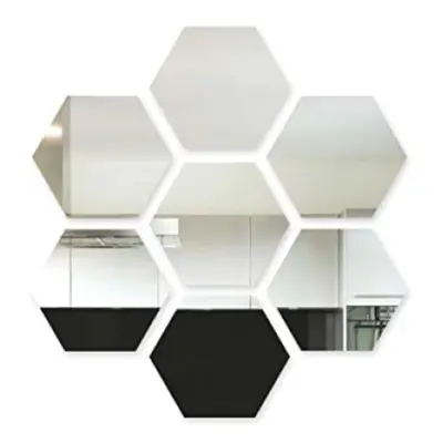 Set 10 Oglinzi Design Hexagon MARI 20x20 - Oglinzi Decorative Acrilice Cristal - Diamant - Fagur