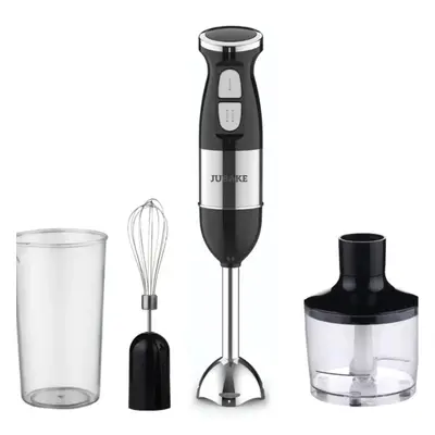 Blender de mana multifunctional cu doua trepte de viteza si doua lame din otel inoxidabil functi